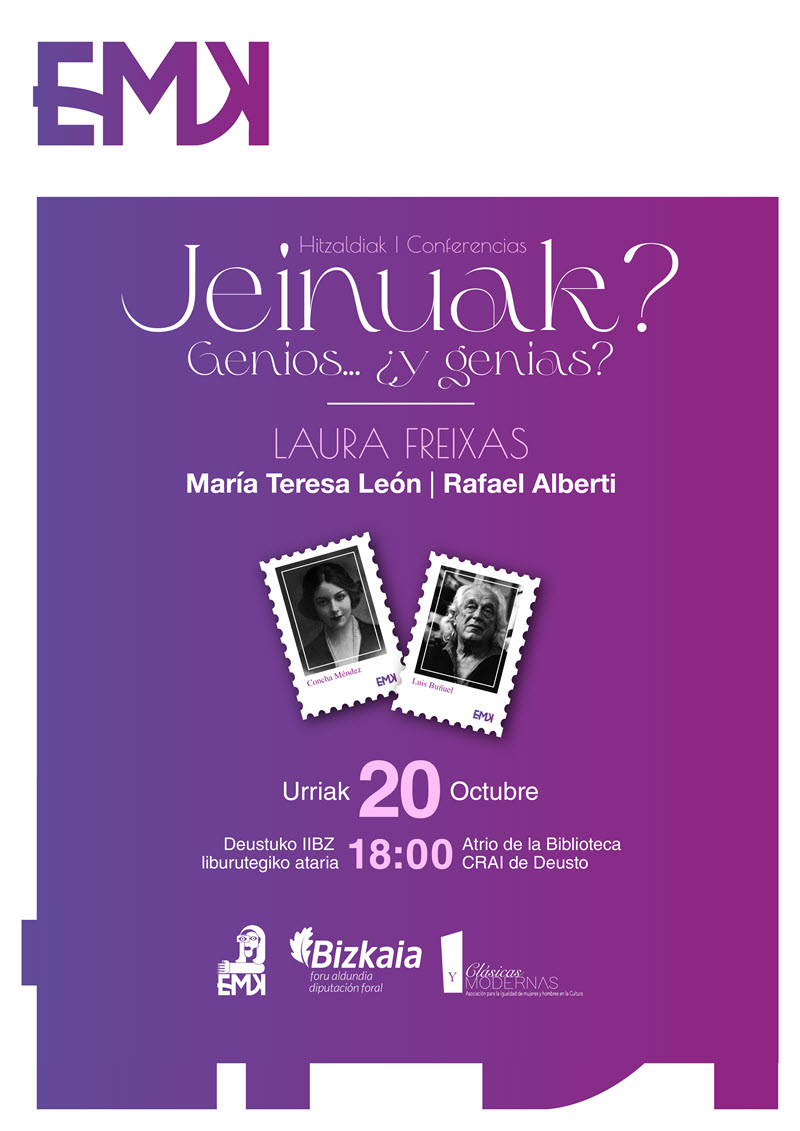 Jeinuak? María Teresa León eta Rafael Alberti, Laura Freixasen eskutik | Urriaren 20an